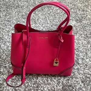 Michael Kors hot pink crossbody purse